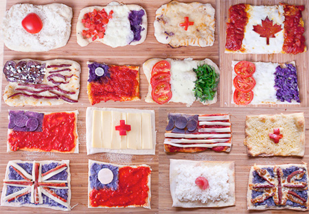 Flag Pizzas