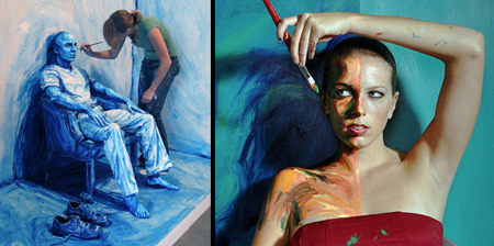 People Transformed Into Paintings