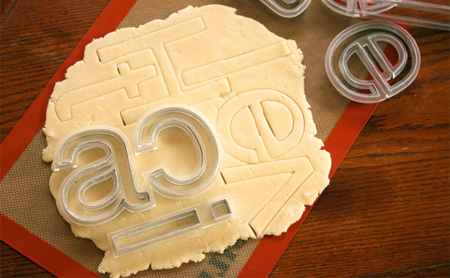 Helvetica Cookie Cutters