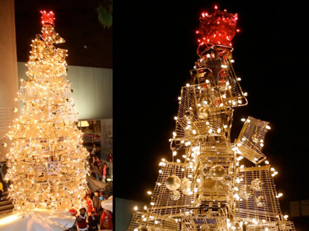 Shopping Cart Christmas Tree