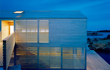 Floating House at Night