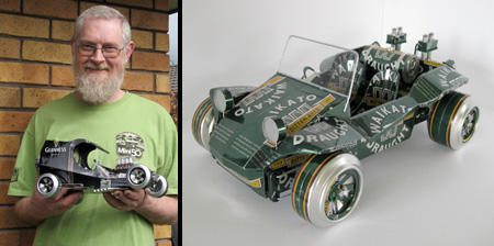 Cans Transformed Into Cars