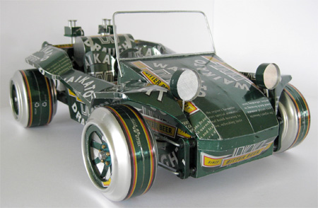 Recycled Can Car