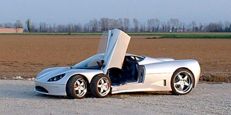 Six Wheeled Sports Car