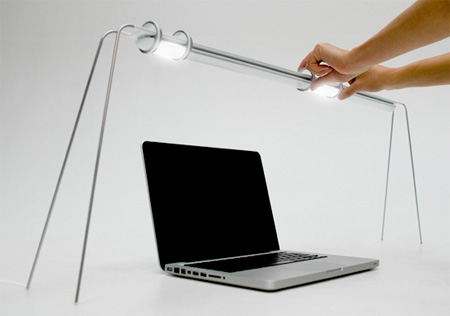 Lamp with Sliding LEDs