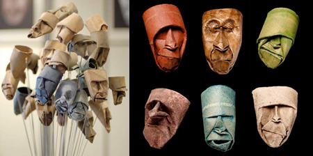 Toilet Paper Roll Sculptures