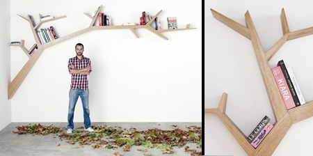 Tree Branch Bookshelf