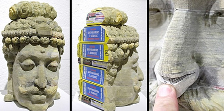 Phone Book Sculptures