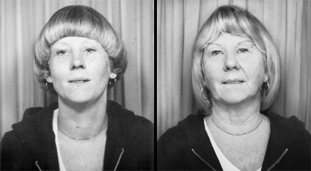 Sue in 1977 and 2010