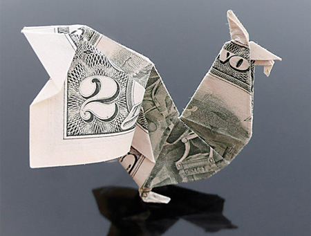 Dollar Bill Rooster