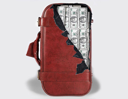 Cash Suitcase Sticker