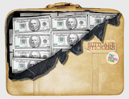 Money Suitcase Sticker