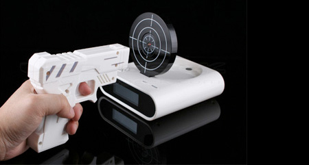 Gun Shooting Alarm Clock