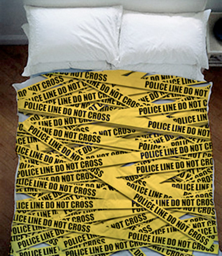 Police Tape Bed Sheets