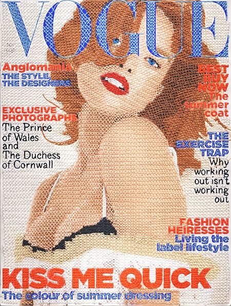 Hand Stitched Vogue Cover