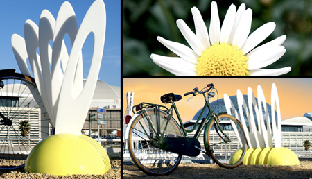 Flower Bike Rack