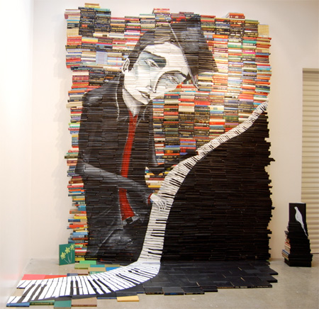 Stacked Books Painting