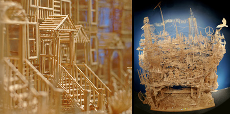 San Francisco made of Toothpicks