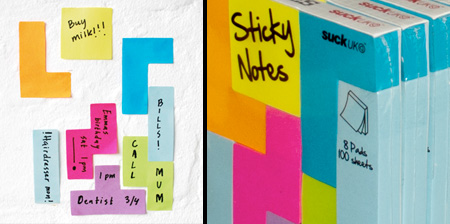 Tetris Inspired Sticky Notes