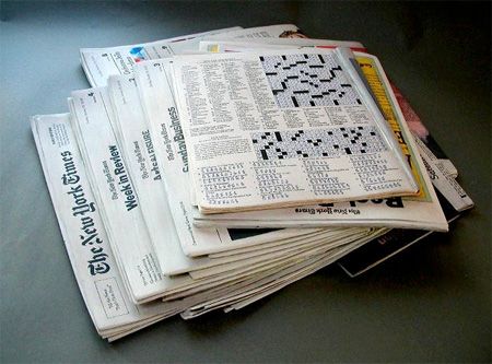 Wooden Newspapers