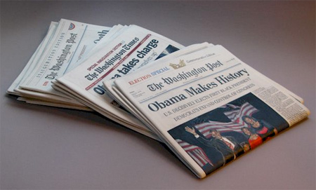 Wooden Newspaper