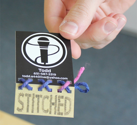 Stitched Business Card