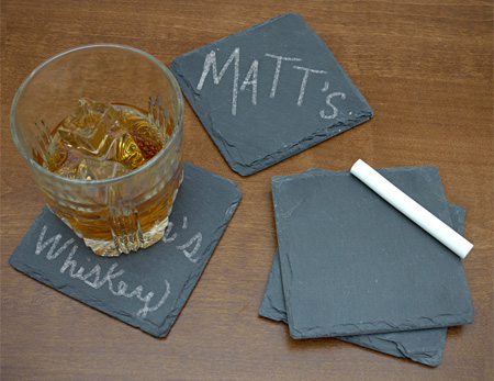 Chalkboard Beverage Coasters