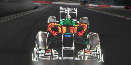 Formula 1 Light Paintings