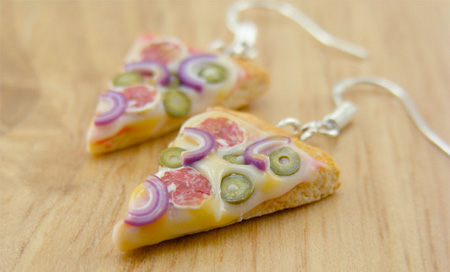 Pizza Earrings