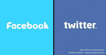 Facebook and Twitter