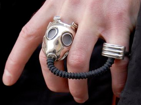 Gas Mask Ring