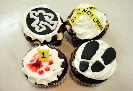 Crime Scene Cupcakes