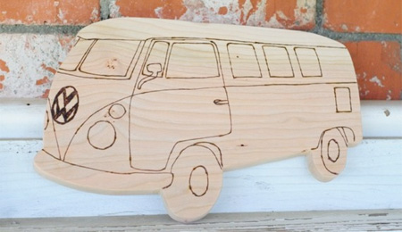 VW Bus Cutting Board