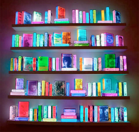 Illuminated Bookshelf
