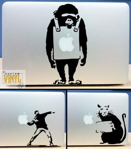 Banksy MacBook Stickers