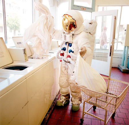 Astronaut Does Laundry