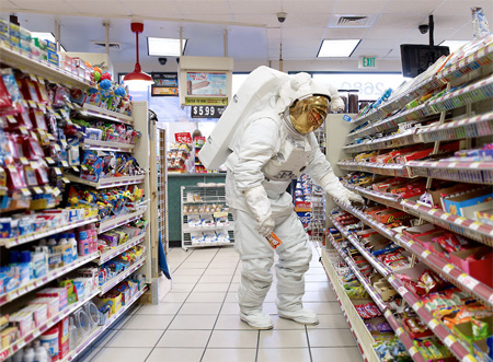 Astronaut at the Store
