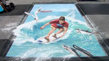 Surfing Street Art