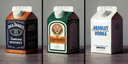 Alcohol in Milk Cartons