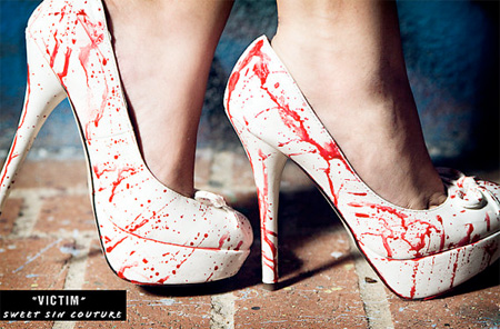 Blood Spatter Shoes