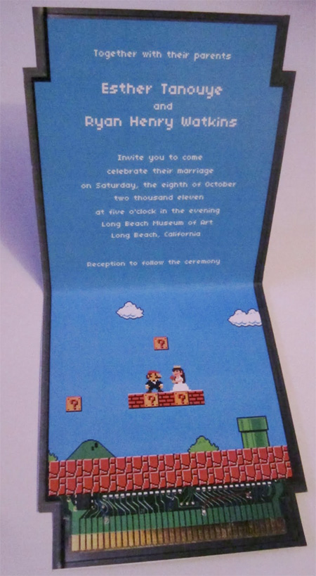 Mario Wedding Invitation