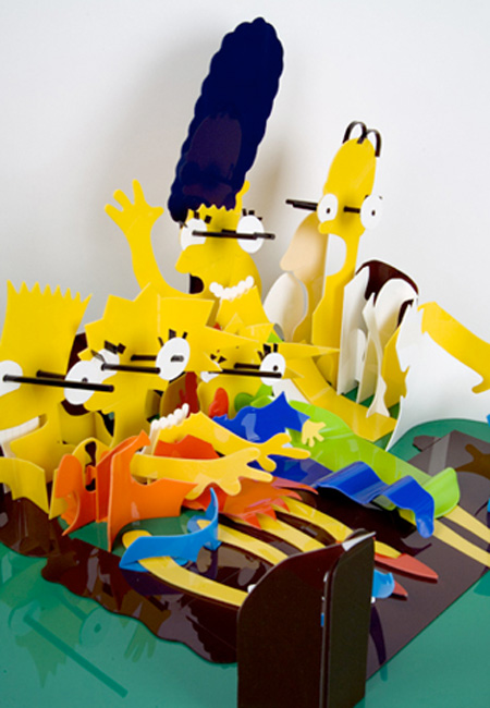 Simpsons Perspective Sculpture