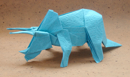 Origami Triceratops