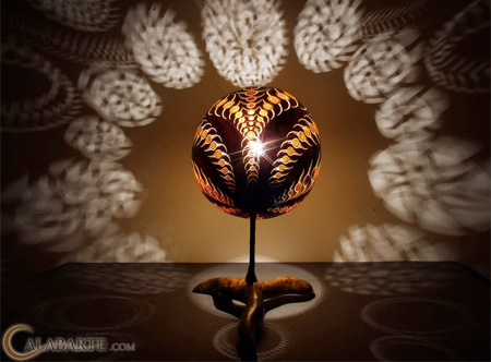 Carved Lamp