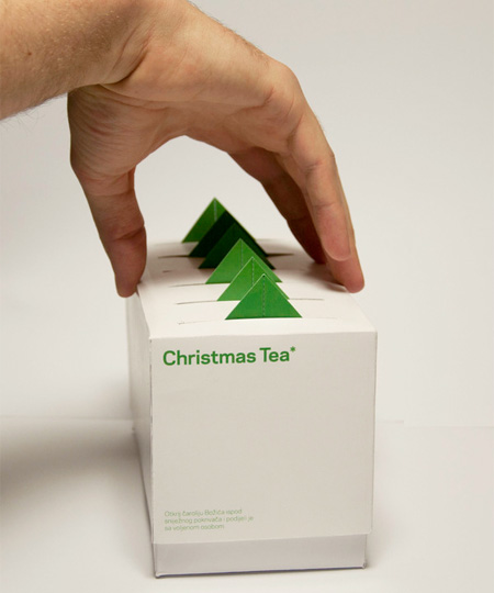 Christmas Tree Tea Packaging