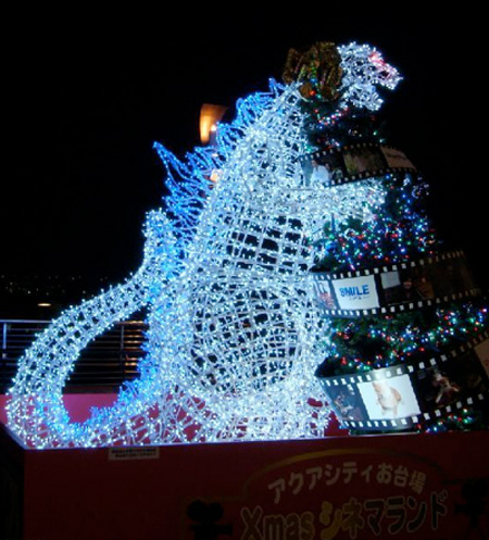 Godzilla Christmas Lights