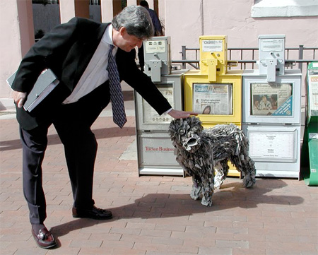 Newspaper Street Creature