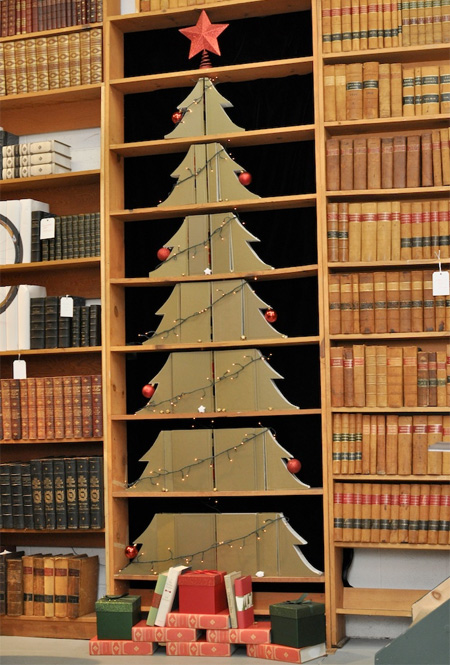 Christmas Tree made of Books