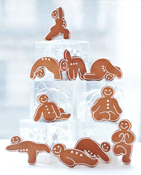 Gingerbread Yoga Cookies