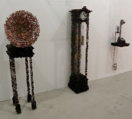 Hanging Button Sculptures